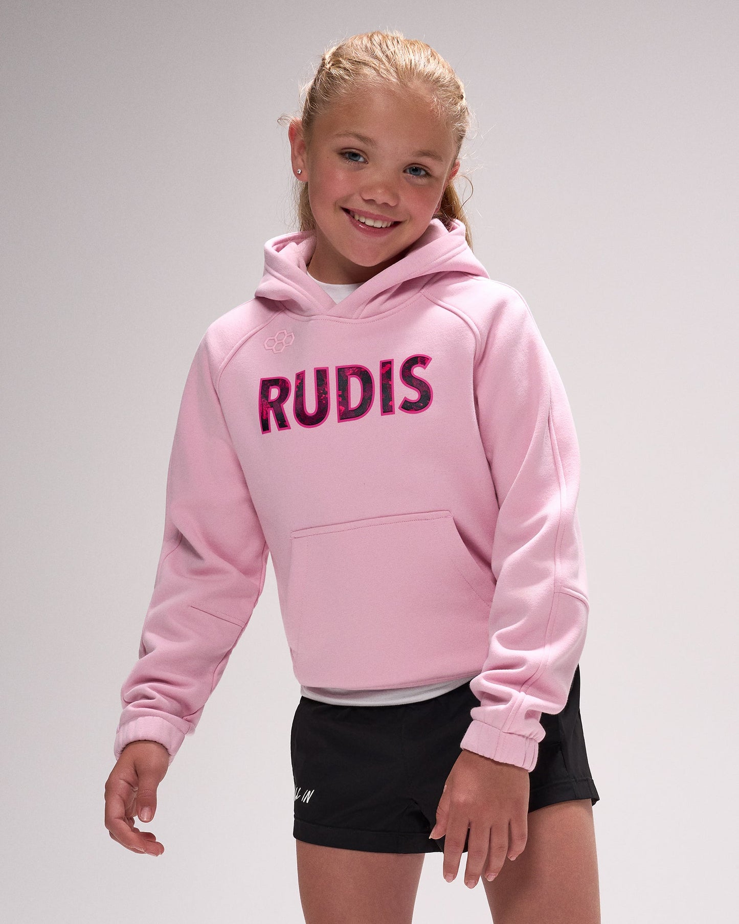 RUDIS Pink Power Youth Tech Fleece Hoodie