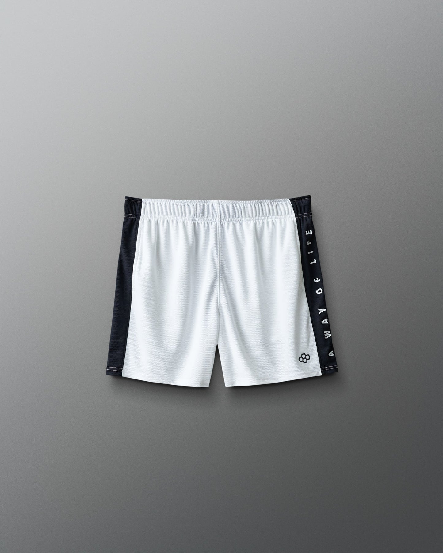 RUDIS RUDIS 5" Youth Panel Mesh Short - White/Black