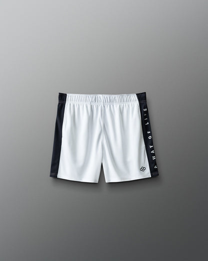 RUDIS RUDIS 5" Youth Panel Mesh Short - White/Black
