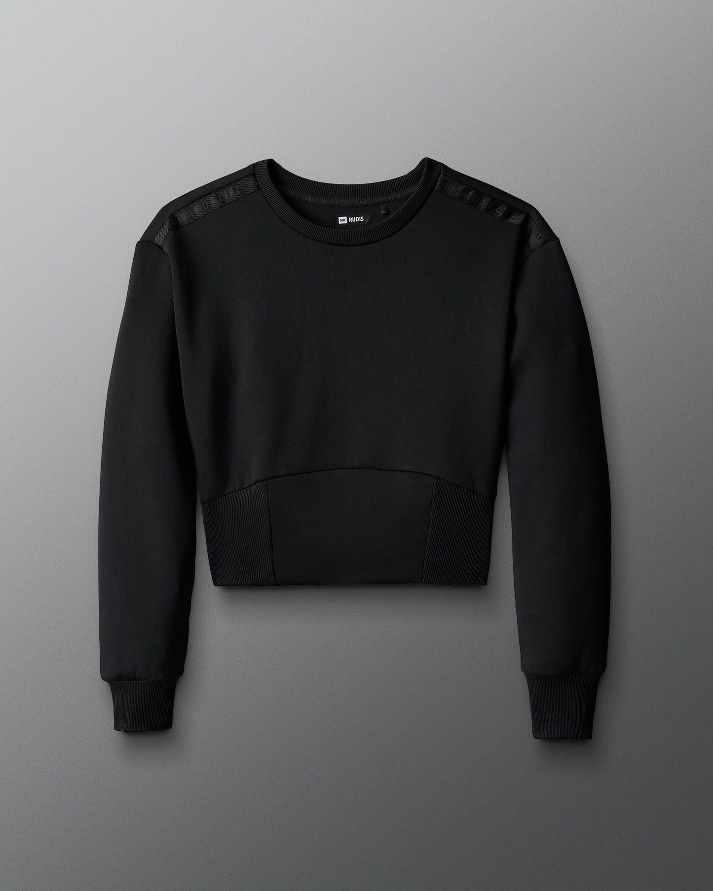 RUDIS COOL-FEEL Women's Fitted Crew - Black