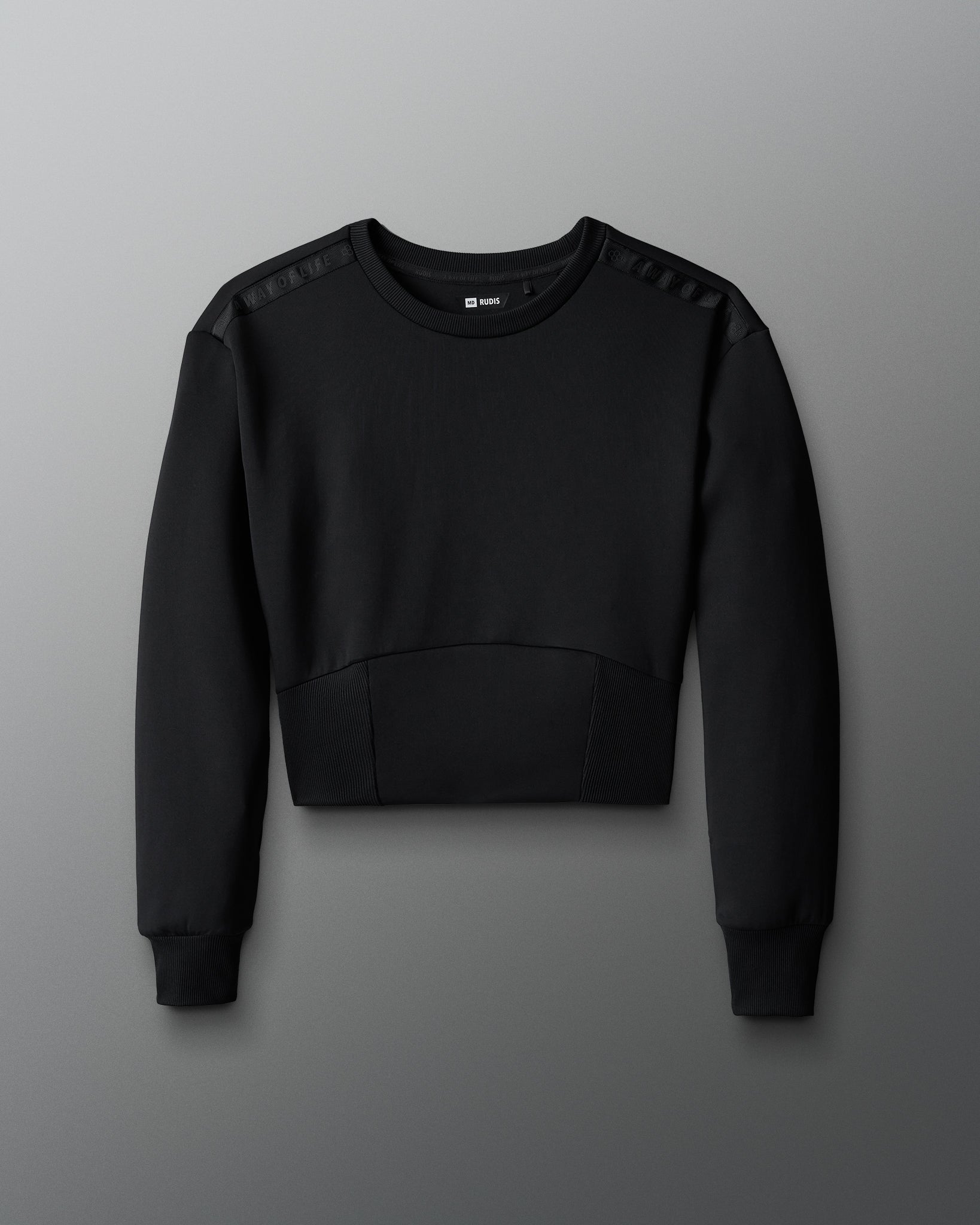 RUDIS COOL-FEEL Women's Fitted Crew - Black